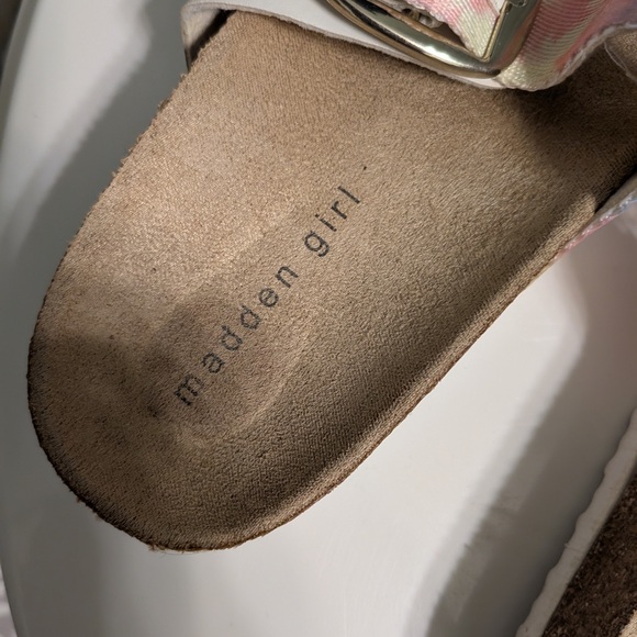 Madden Girl Pastel Pink and Blue sandals - Picture 7 of 7